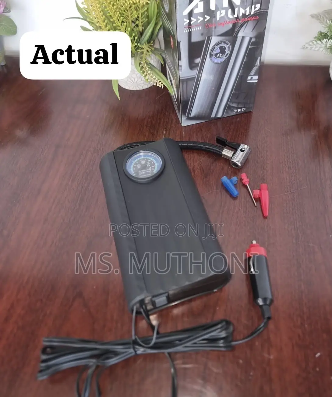 Universal Portable Car Tire Inflator Air Pump ( Cigar Lighter Plug )