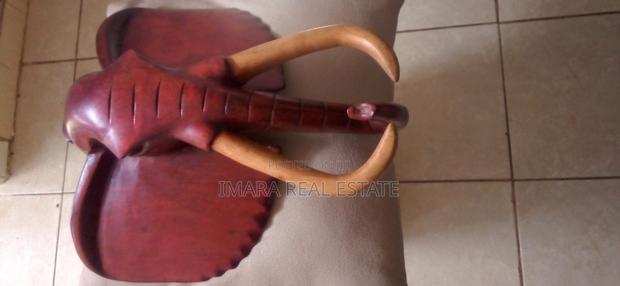 Elephant Sculpture Wooden Head - thumbnail 2