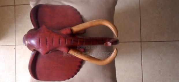 Elephant Sculpture Wooden Head - thumbnail 6