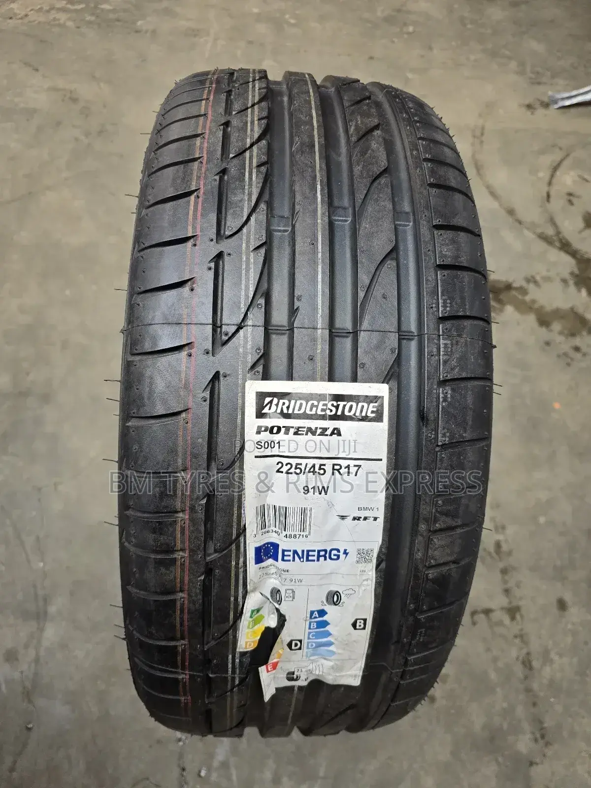 225 /45 R17 Brigstone Tyres (Ranflat)