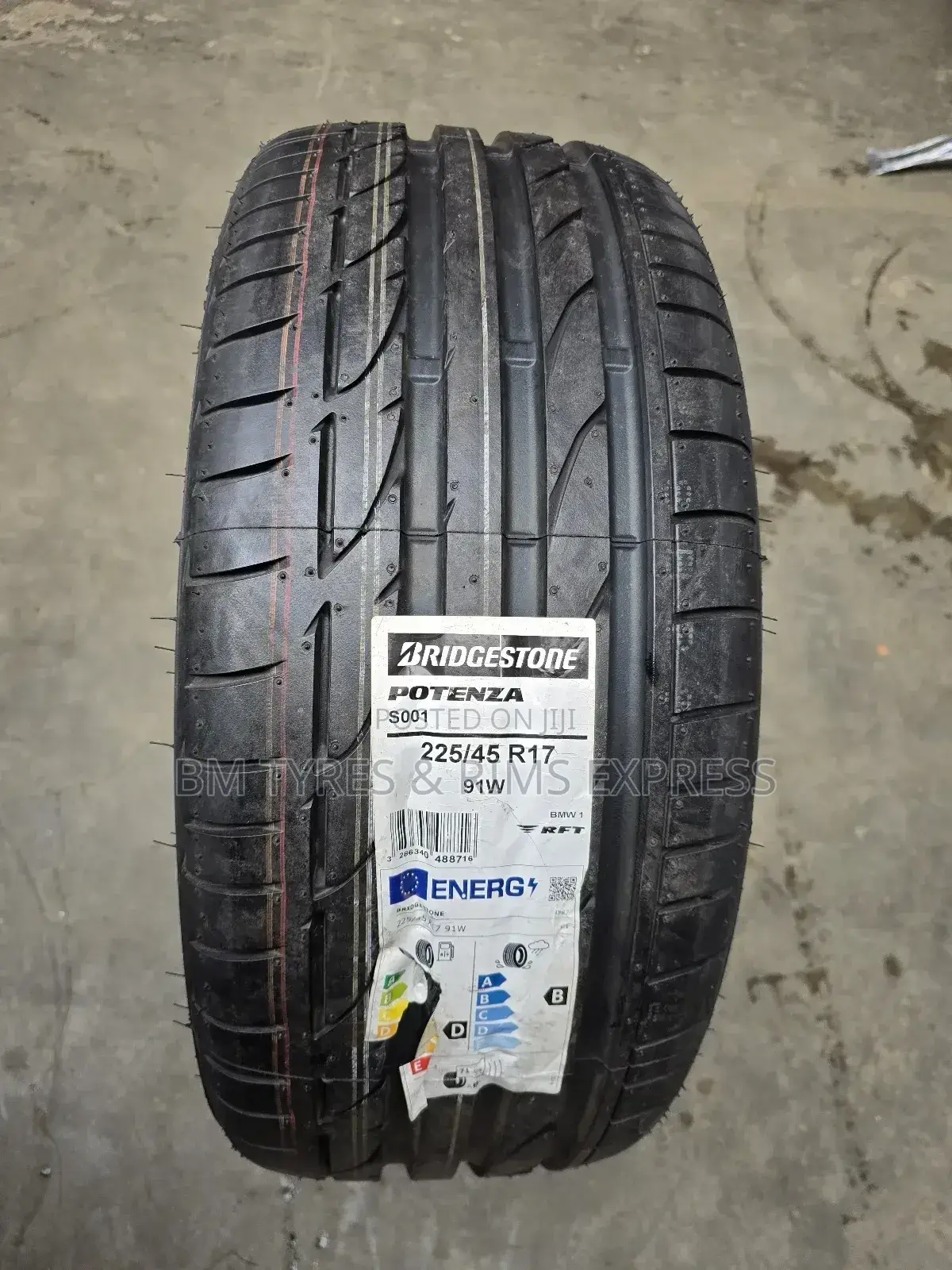 225 /45 R17 Brigstone Tyres (Ranflat)