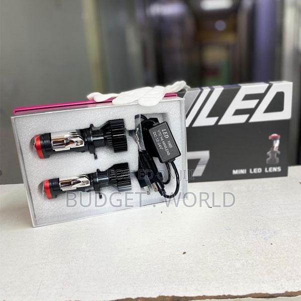 23. Y7 Led Headlight Bulbs H4 Plug and Play Mini Projector