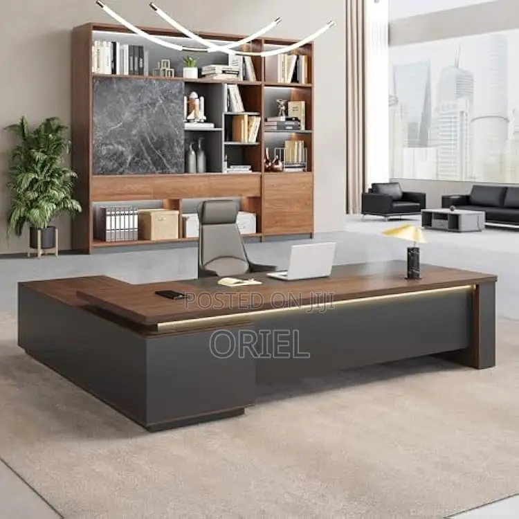 Office Desk : 2-Metres Executive L-Shaped Office Desk