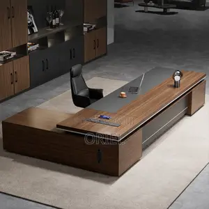 Office Desk : 2-Metres Executive L-Shaped Office Desk