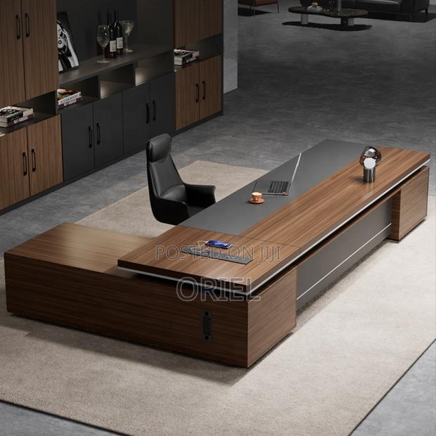 Office Desk : 2-Metres Executive L-Shaped Office Desk - thumbnail 4