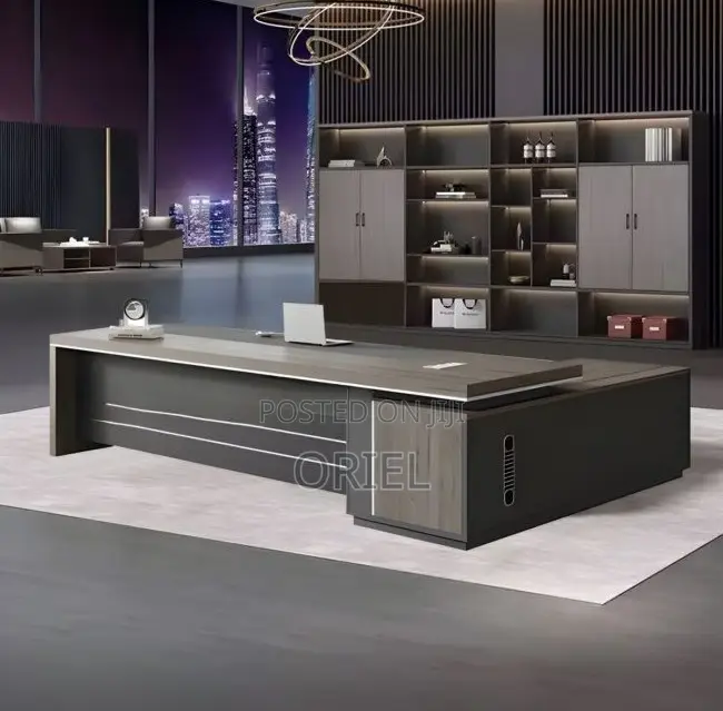 Office Desk : 2-Metres Executive L-Shaped Office Desk