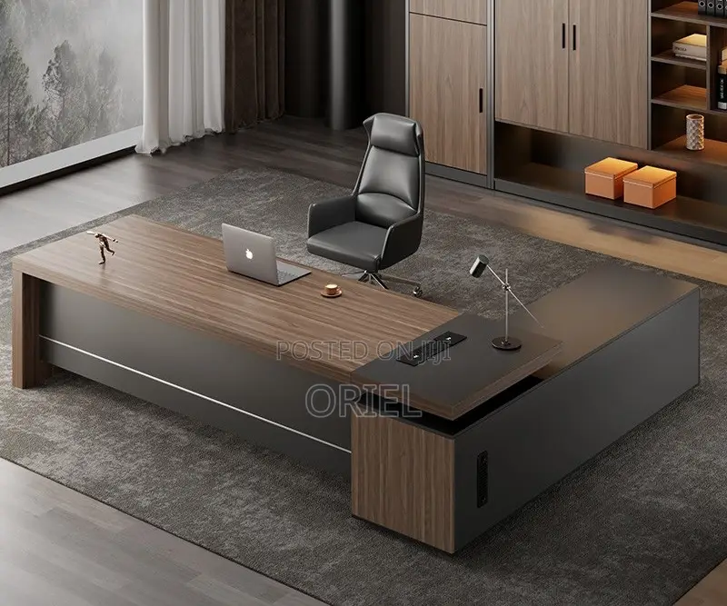 Office Desk : 2-Metres Executive L-Shaped Office Desk