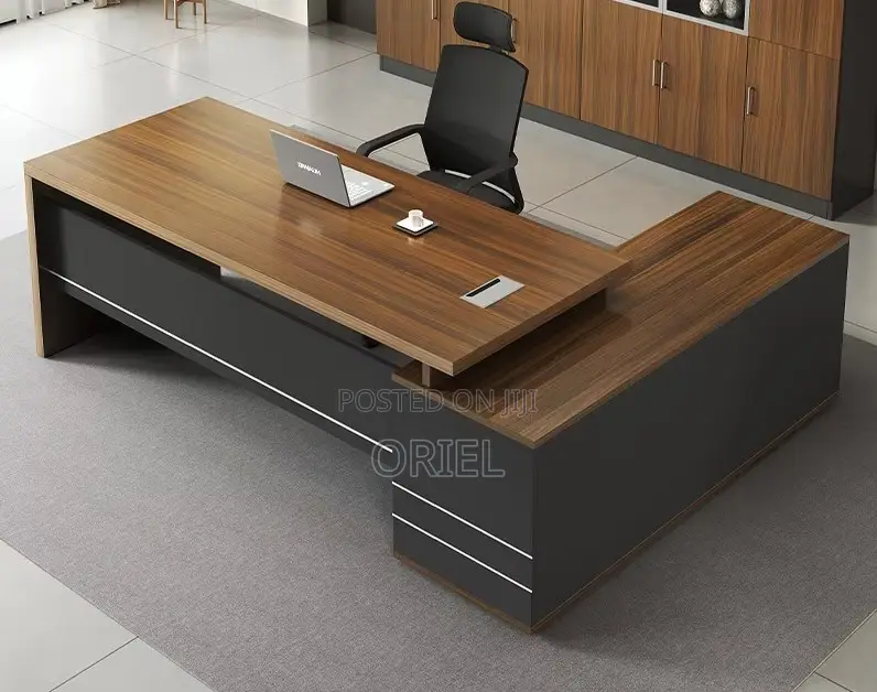 Office Desk : 2-Metres Executive L-Shaped Office Desk