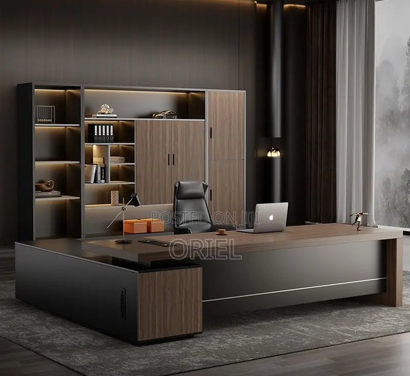 Office Desk : 2-Metres Executive L-Shaped Office Desk
