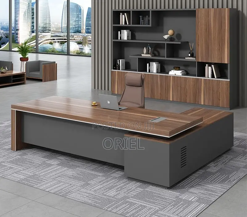 Office Desk : 2-Metres Executive L-Shaped Office Desk