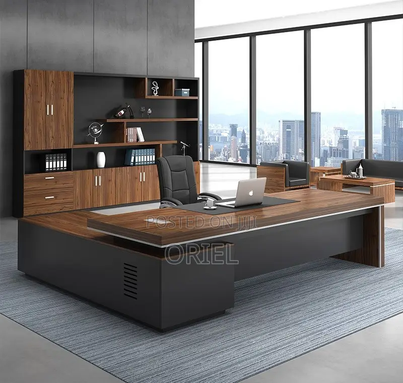 Office Desk : 2-Metres Executive L-Shaped Office Desk