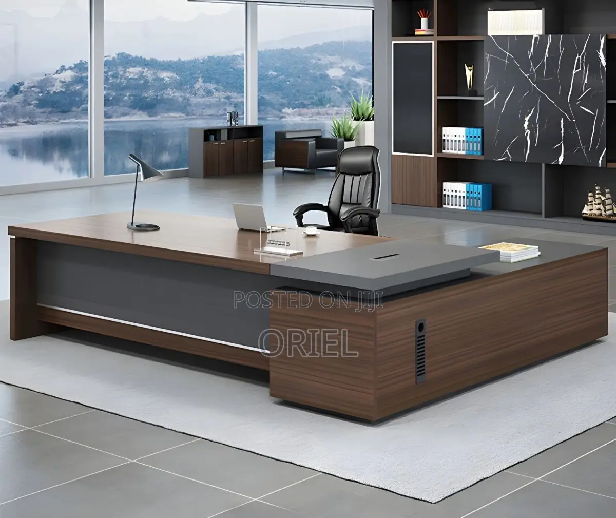 Office Desk : 2-Metres Executive L-Shaped Office Desk