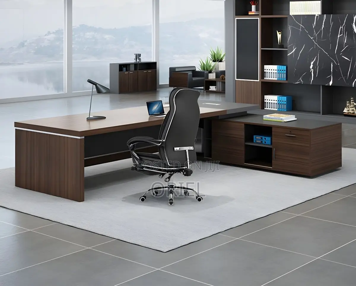 Office Desk : 2-Metres Executive L-Shaped Office Desk