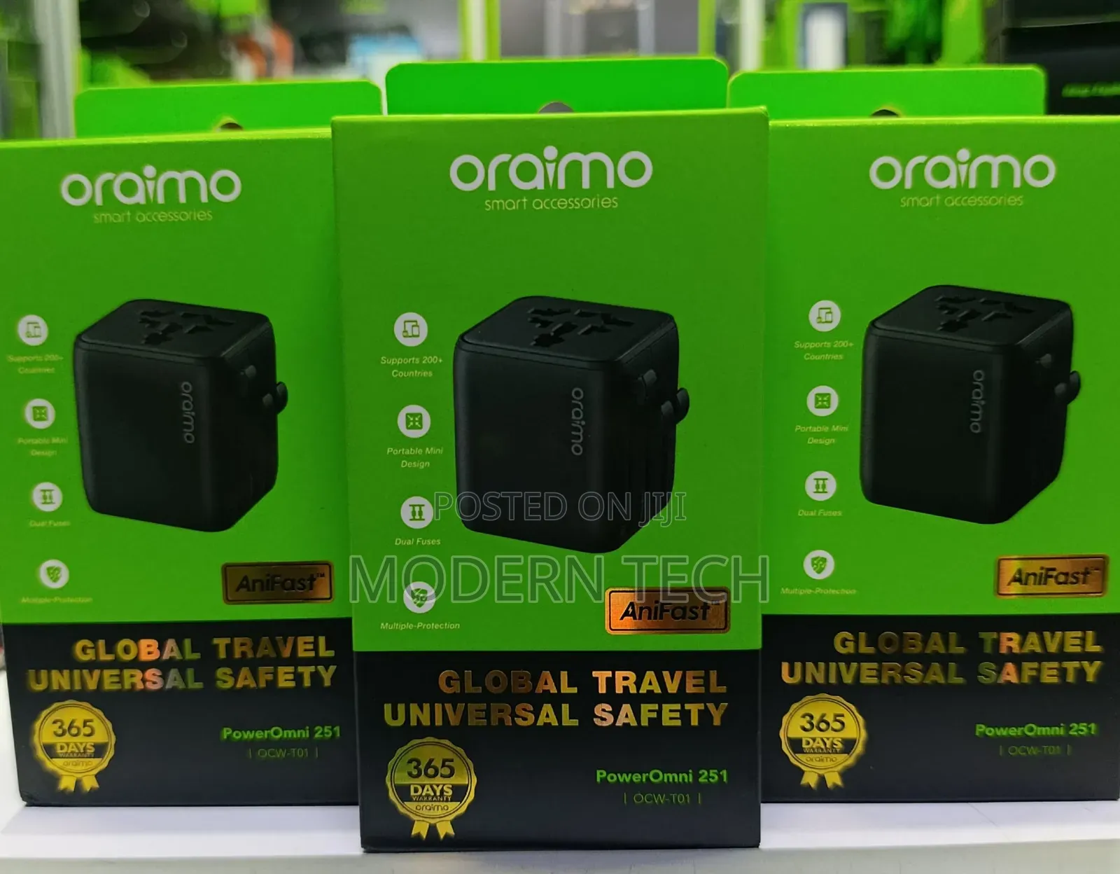 Oraimo Poweromni 251 2500w Multi-Plug Travel Converter