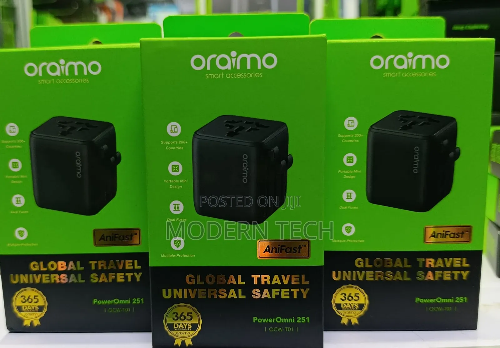 Oraimo Poweromni 251 2500w Multi-Plug Travel Converter
