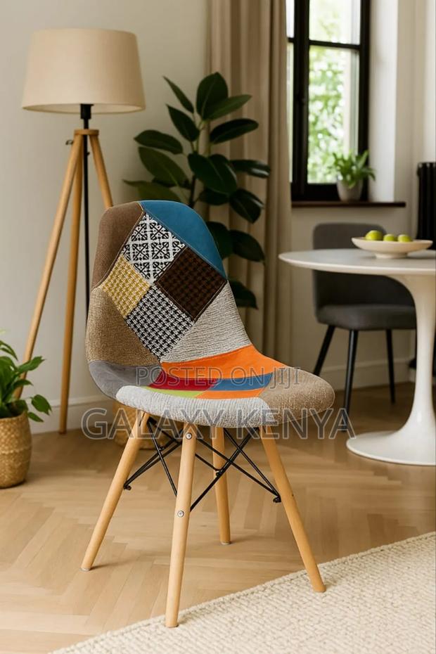 Patchwork Eames Chair- (Multi Colour)