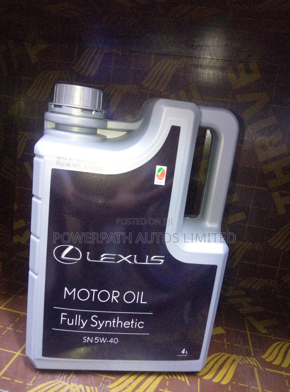 Lexus Fully Synthetic Motor Oil Sn 5w_40