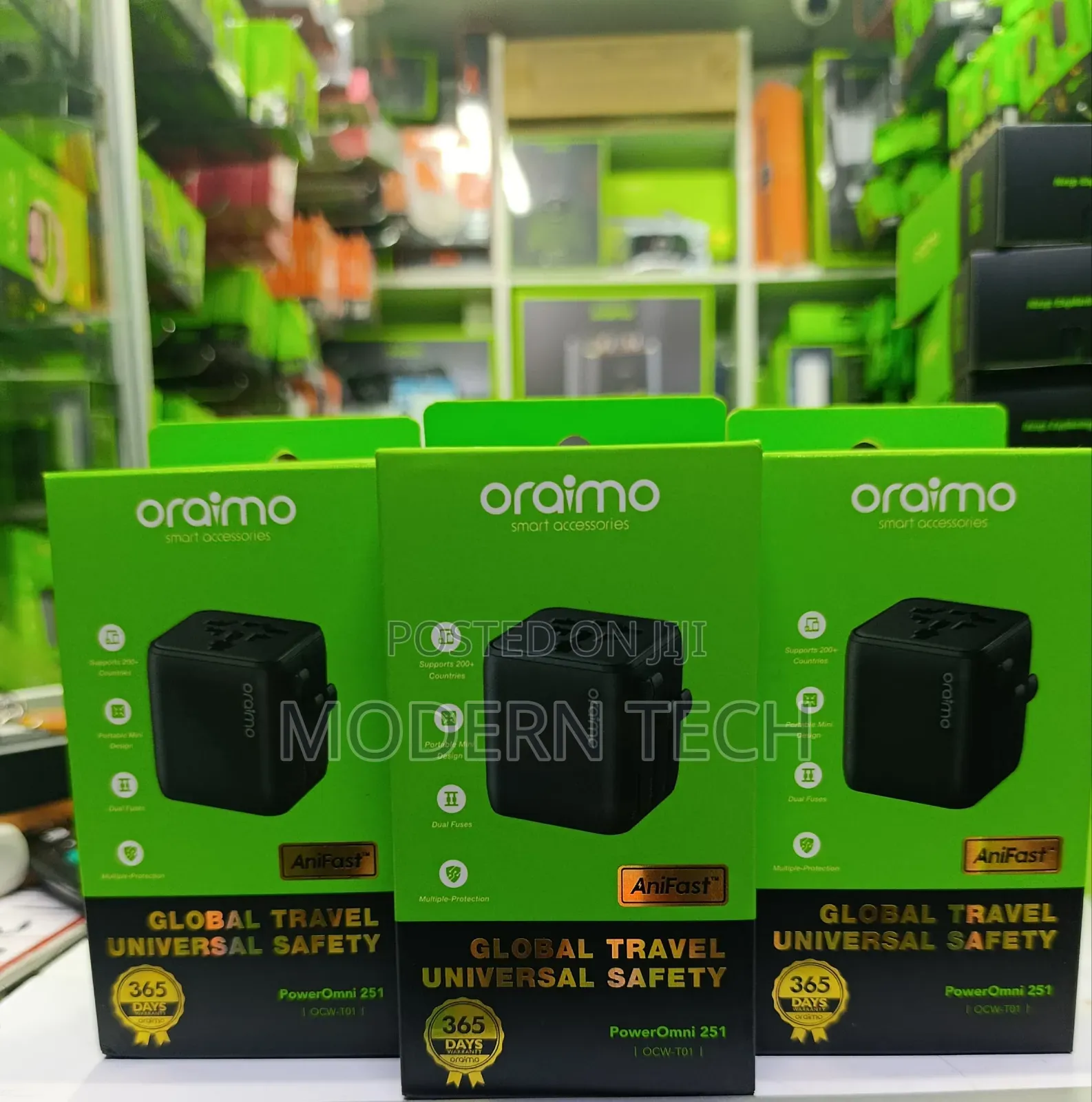 Oraimo Poweromni 251 Multi-Plug Travel Converter