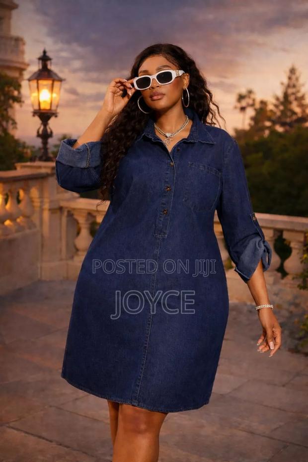 Denim Shirt Dress - thumbnail 4