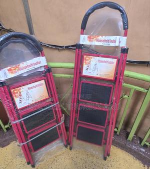 Red Step Ladder 4 Step - main view