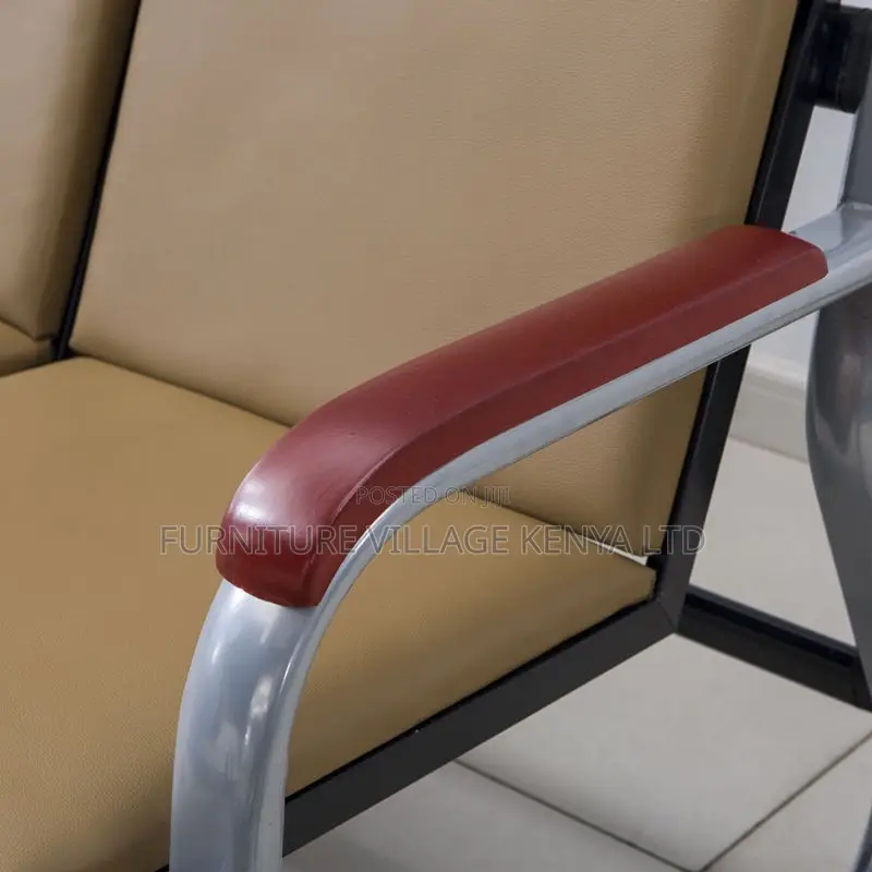 Office Sofa ; 5- Seater Leather Reception Office Sofa