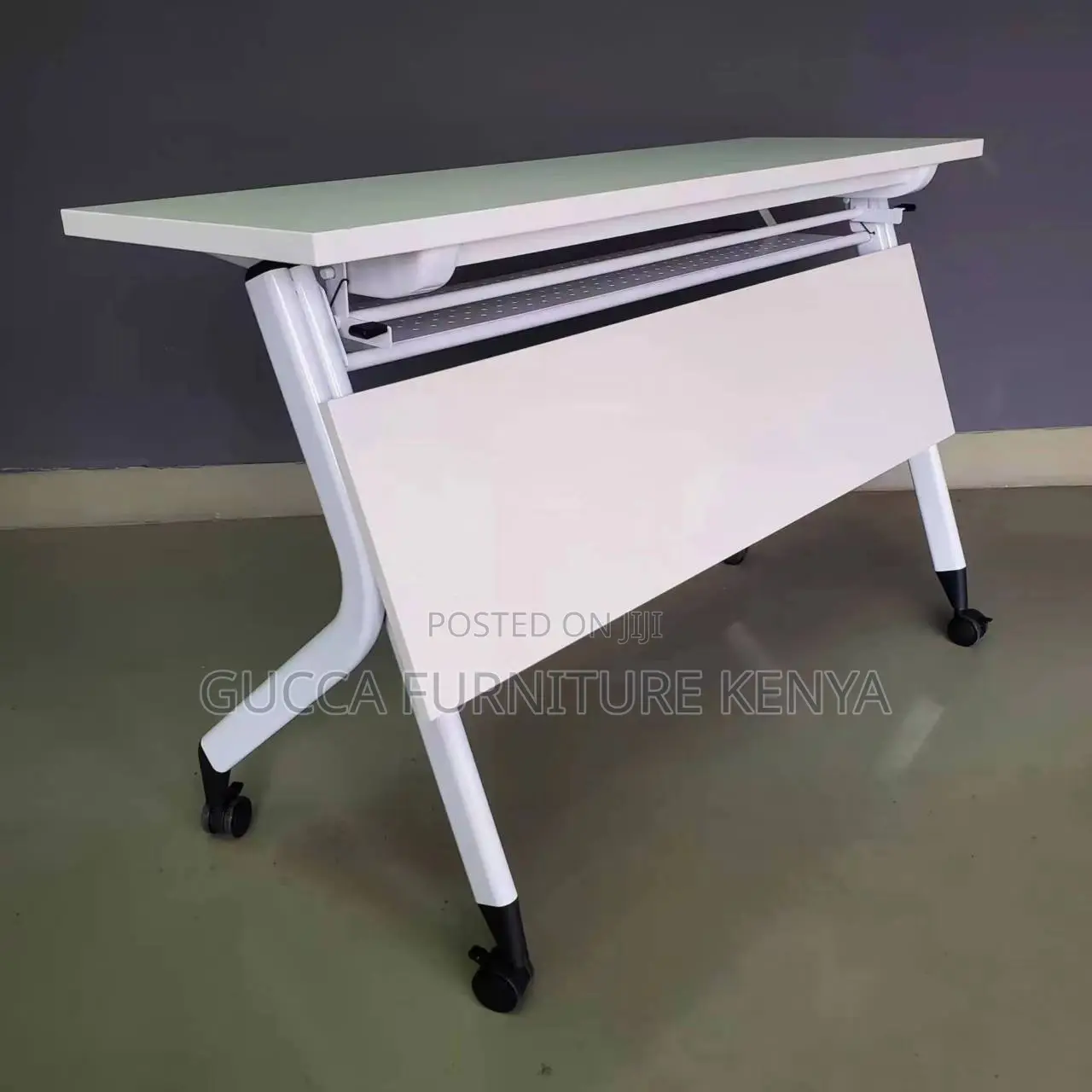 120cm White Foldable Office Training Table