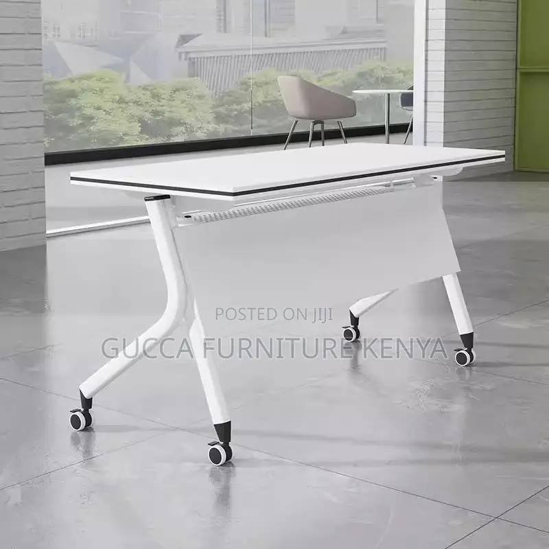 120cm White Foldable Office Training Table