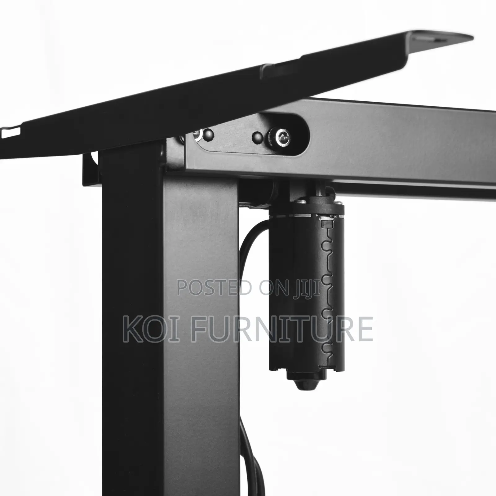 Office Desk; 1.2m Brown Electric Height Adjustable Height Desk