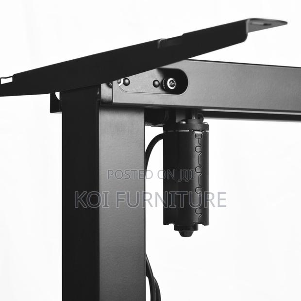 Office Desk; 1.2m Brown Electric Height Adjustable Height Desk - thumbnail 8