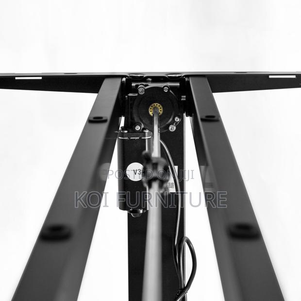 Office Desk; 1.2m Brown Electric Height Adjustable Height Desk - thumbnail 9