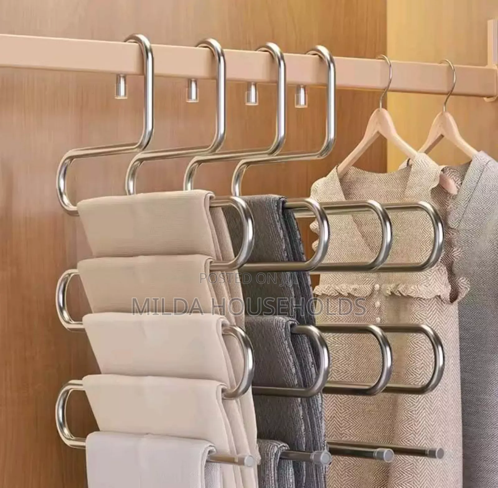 S Shaped Metallic Trouser