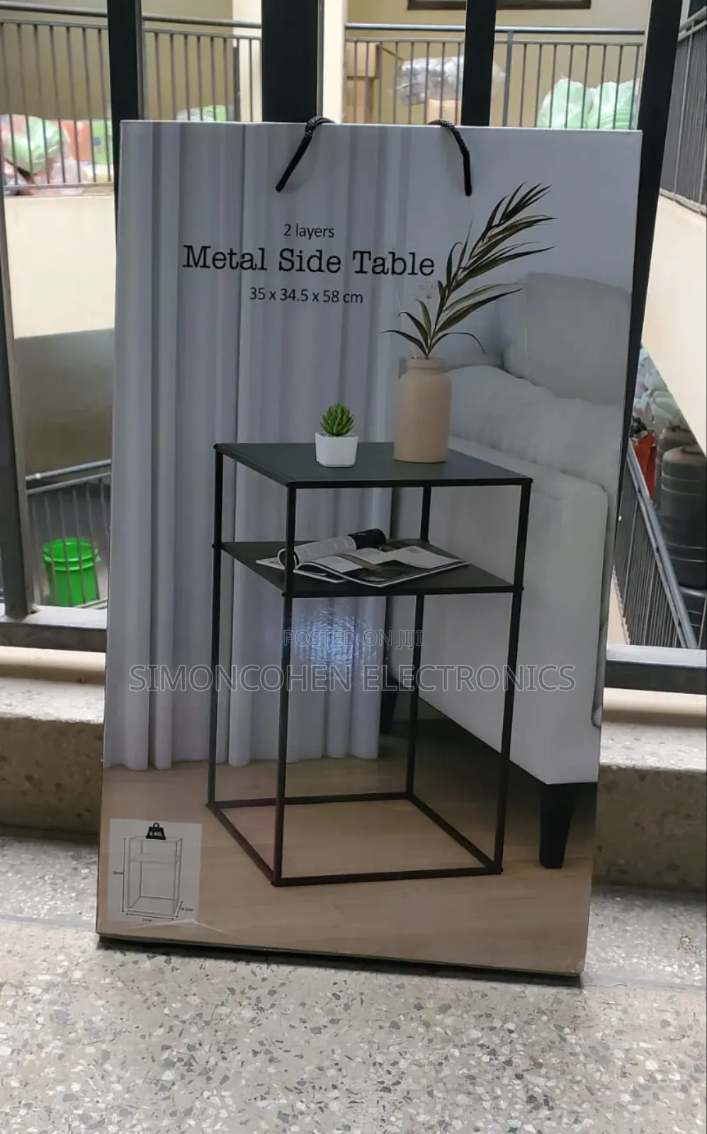 2 Layers Nordic Metallicside Table/Bedside//Desk Side