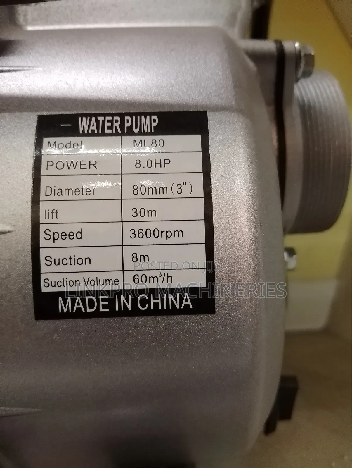 3 Inches Milano Water Pump