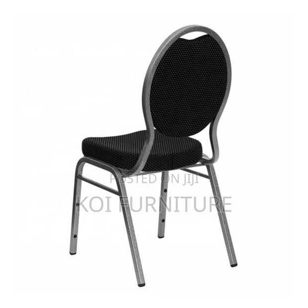 Office Chairs; Comfortable Fabric Armless Events Office Seats - thumbnail 3
