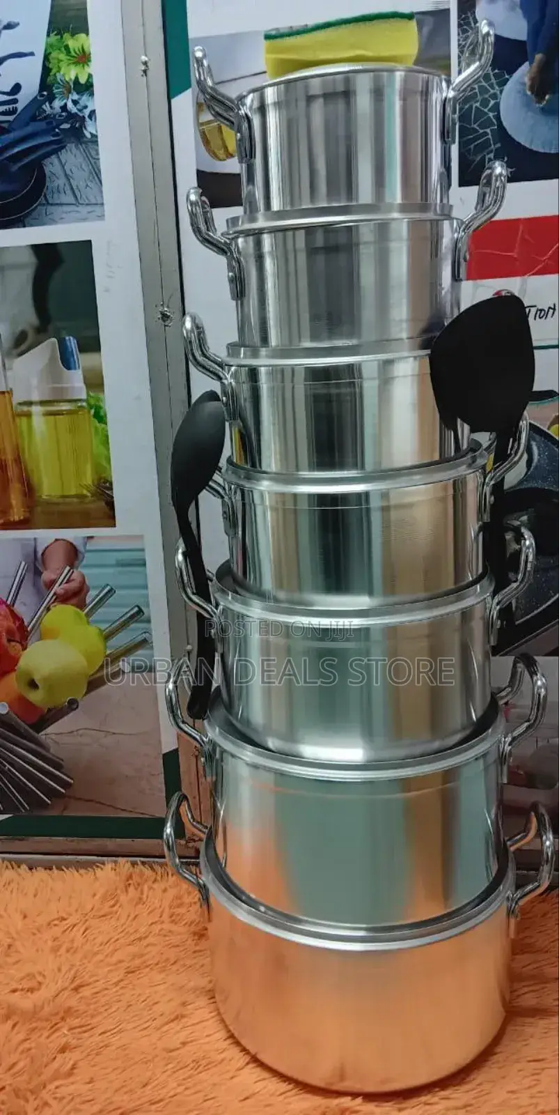 Tornado Tc 14-PCS Stainless Steel Cooking Pot Set