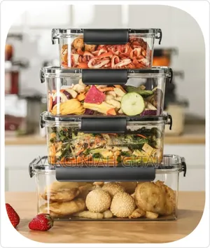 New Arrivals 4pcs Set Transparent Sealed Refrigerator