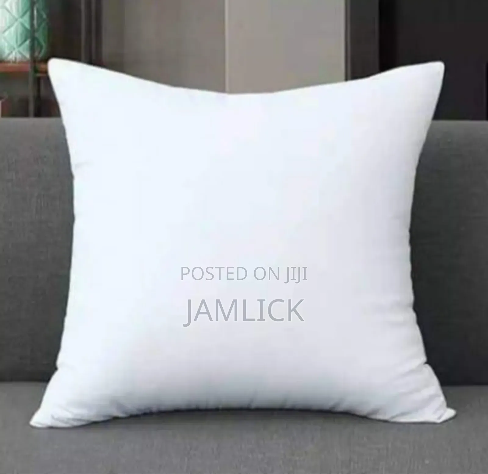 5pcs Plain White Throw Pillows - Sn