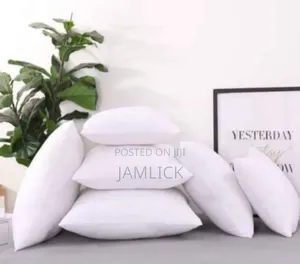 5pcs Plain White Throw Pillows - Sn