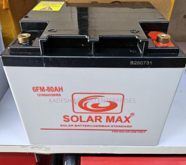 Deep Cycle Solar Battery 80ah - main view