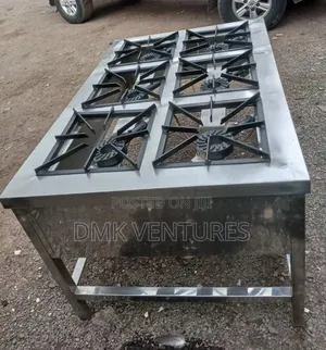 Friendly Echo Stainless Steel Six Burners Commercial Gas Cooker