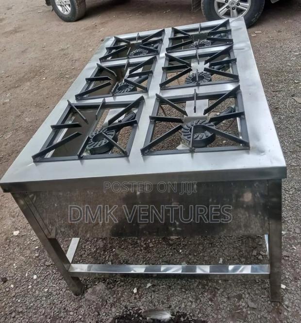 Friendly Echo Stainless Steel Six Burners Commercial Gas Cooker