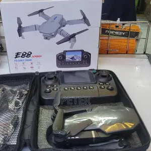 E88 Foldable Drone With Camera and Screen Remote – New