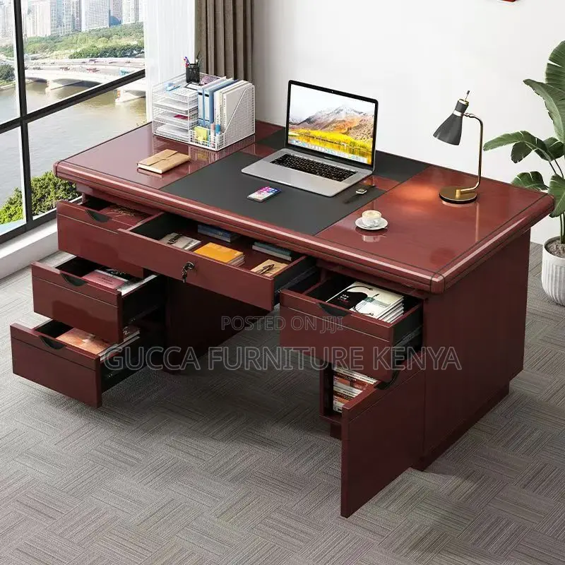 1.4 Meters Executive Mahogany Office Desk