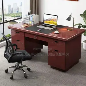 1.4 Meters Executive Mahogany Office Desk
