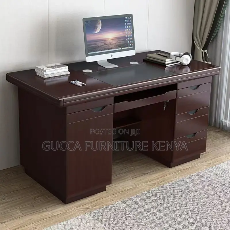 1.4 Meters Executive Mahogany Office Desk