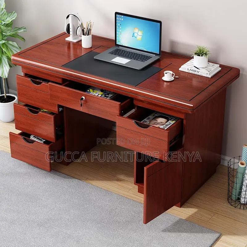 1.4 Meters Executive Mahogany Office Desk