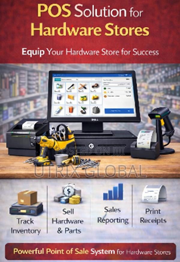 Hardware Shop Pos Complete Set With Scanner Printer Drawer