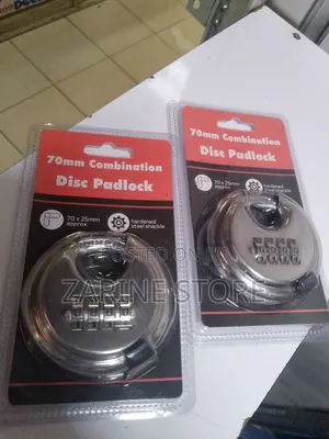 70mm Disc Padlock 4 Combination Password Lock Made of Hardened Steel