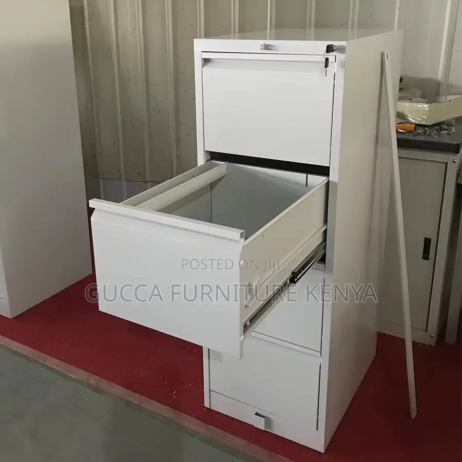 4-drawer's Steel Filling Cabinet With Bar