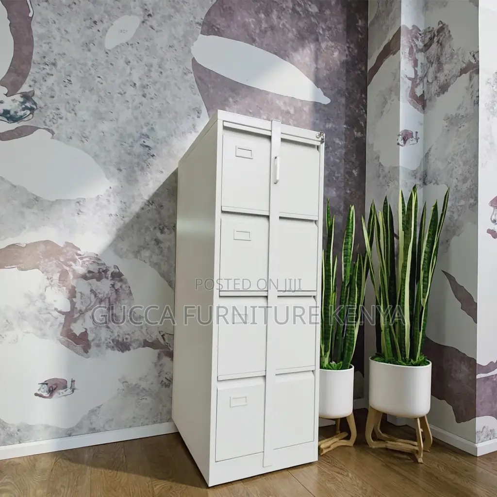 4-drawer's Steel Filling Cabinet With Bar